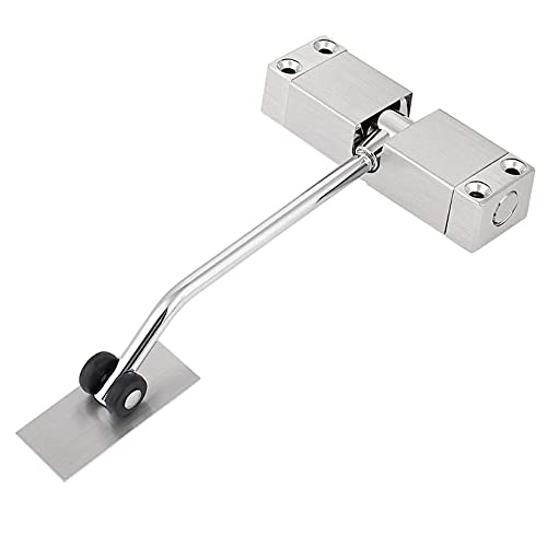 Cierrapuertas automático para puertas interiores: juego de herrajes con tornillos incluidos 3