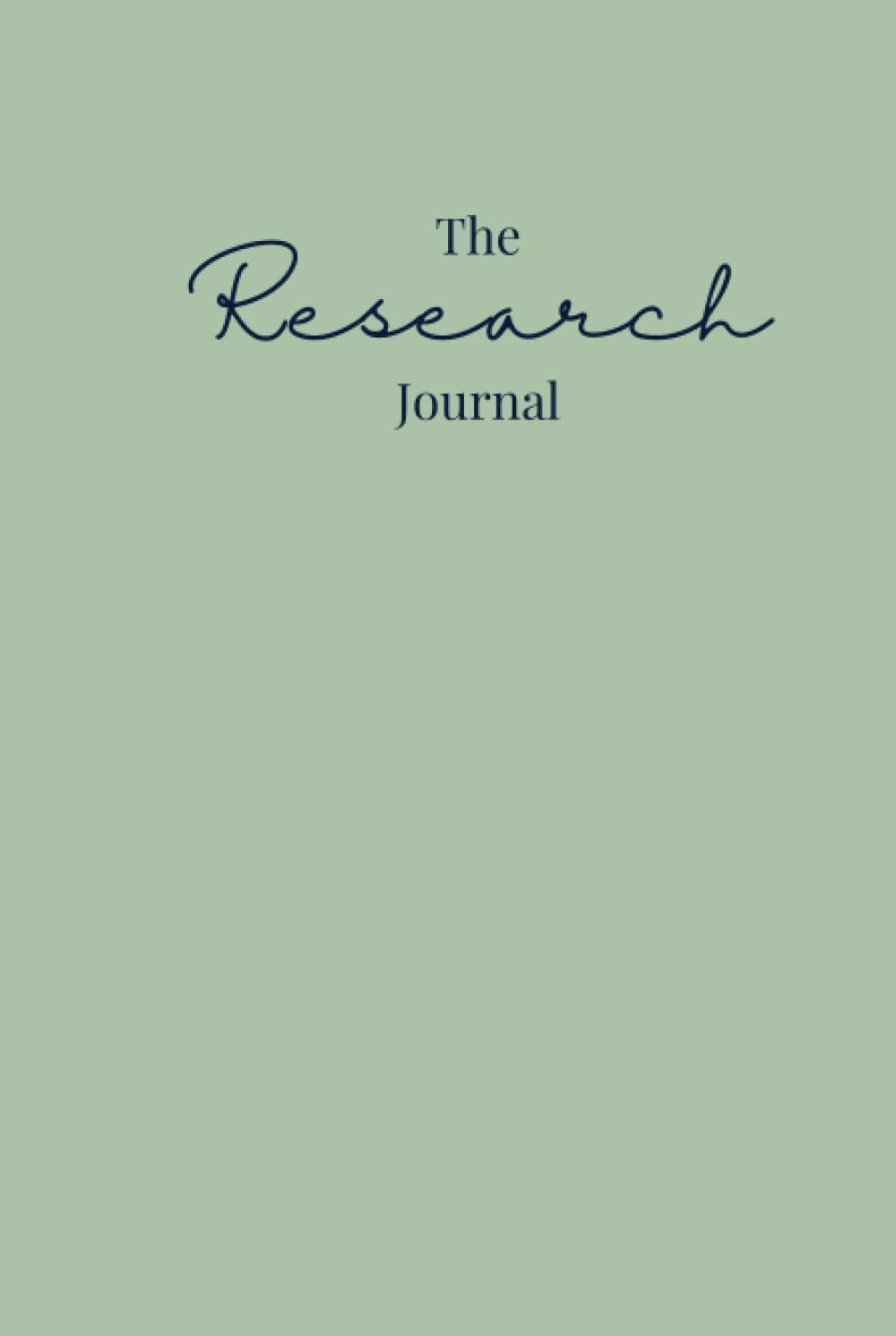 The Research Journal: Research Journal for Qualitative and Quantitative Projects