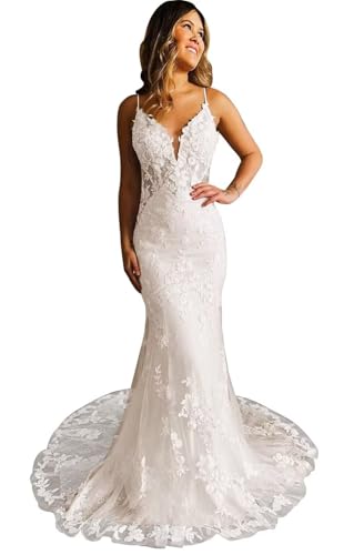 Mermaid Wedding Dresses for Bride 2025 Lace Bridal Gowns Beach Bridal Dress for Wedding Gowns KN021
