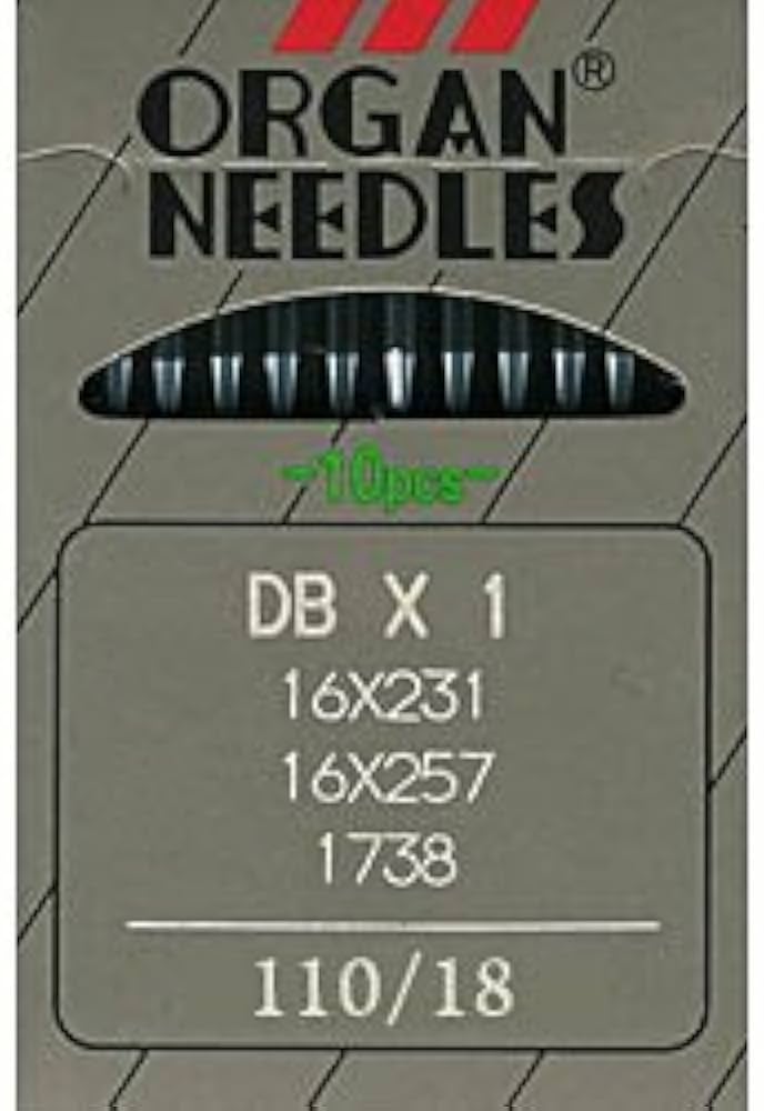 Amazon.com: Organ DB X 1 Industrial Needles 16X257 Size 110/18 (10pk)