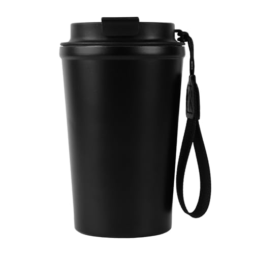 kiptyg Taza de Café Térmica 380ml Acero Inoxidable – Taza de Viaje Reutilizable con Tapa Antifugas, Doble Pared para Café Caliente, Té y Bebidas Frías, Ecológica