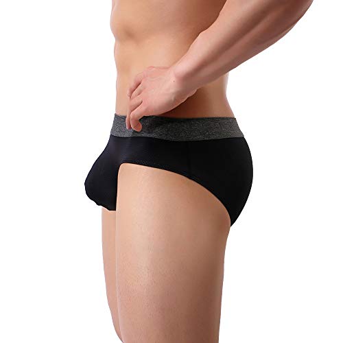 Mens Basic Briefs Lightweight Micro Mesh Comfortable Underwear Pack4