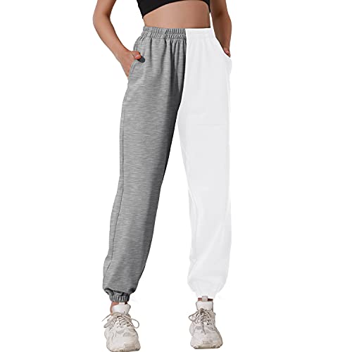 HAPYWER Pantaloni Tuta Donna Pantaloni Comodi in