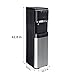 Euhomy Self Cleaning Bottom Loading Water Cooler Dispenser, with UV Lights Stainless Steel Water Cooler for Home, Office, Living Room, 3 Or 5 Gallon Bottle,Black