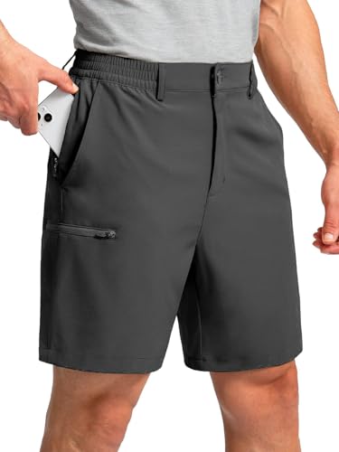 Short golf homme taille élastique : le bermuda d'été léger contre la transpiration
