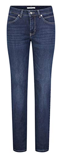 Mac - Damen 5-Pocket Jeans, Melanie (5040), Größe:W42, Länge:L32, Farbe:New Basic wash (D845)