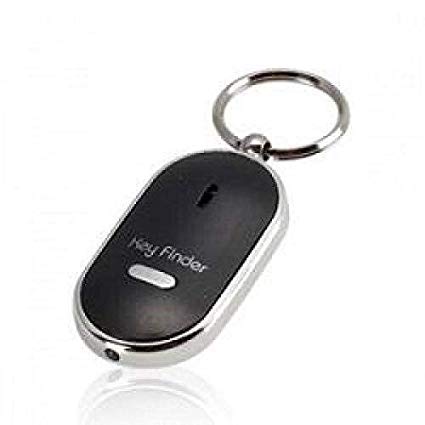 Chaitanya Led Light Keys Finder Anti Lost Thing Locator Whistle Sound Sensor Security System - 1 Pcs