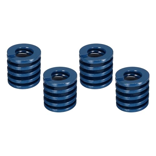 sourcing map 4 Pcs 3D Printer Die Spring 40mm OD 40mm Length Blue