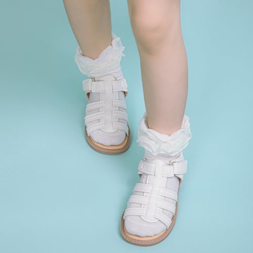 Image of Boys Girls Sandals Open Toe Breathable Princess Non-Slip Flats Summer Beach Lightweight Rubber Sole Sandals (Toddler /Little Kid)