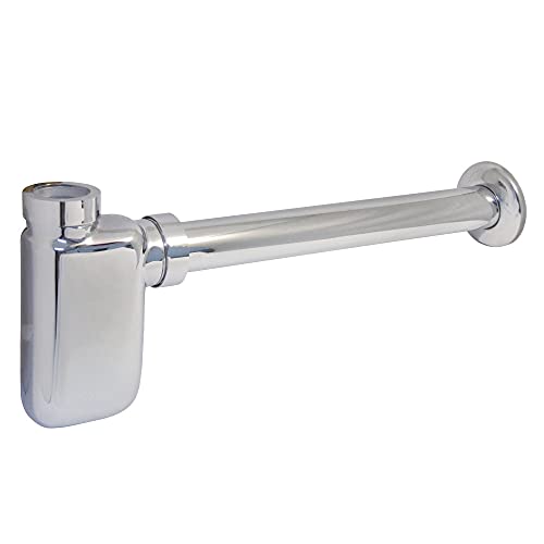 Hot Deals Kingston Brass DD8401 Fauceture Euro Bottle-Trap 12-Inch Vessel Sink Drain, Chrome