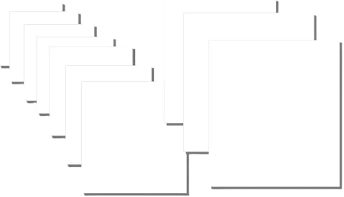 100 Square Note Cards: 2"x2" 3"x3" 4"x4" 5"x5" 6"x6" - Smooth White Cardstock (2.5" x 2.5")