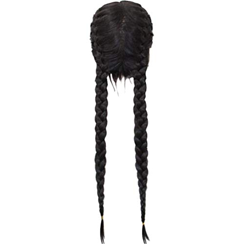 Peigen 2019 Newest Synthetic Baby Hair Braided Double Lace Front Ombre Wig Long Black Female Heat Resistant Wigs 26inch