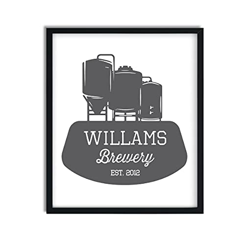 CANARY ROAD Custom Brewery Sign Beer Gift for Men Home