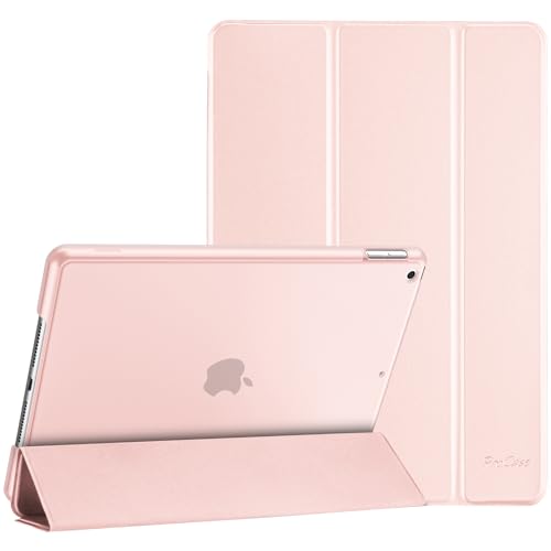 ProCase Cover iPad 9/8/7 Generazione, Custodia iPad 10,2 Pollici 2021/2020/2019 [A2602 A2603 A2604 A2605 A2270 A2428 A2429 A2430 A2197 A2198 A2200] Cover con Auto Svegliati/Sonno -Rosa chiaro