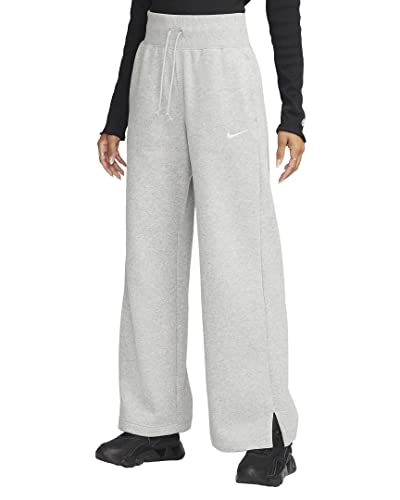 Nike Phönix High Rise Wide Women Sweatpants Jogginghosen (S, Grey)