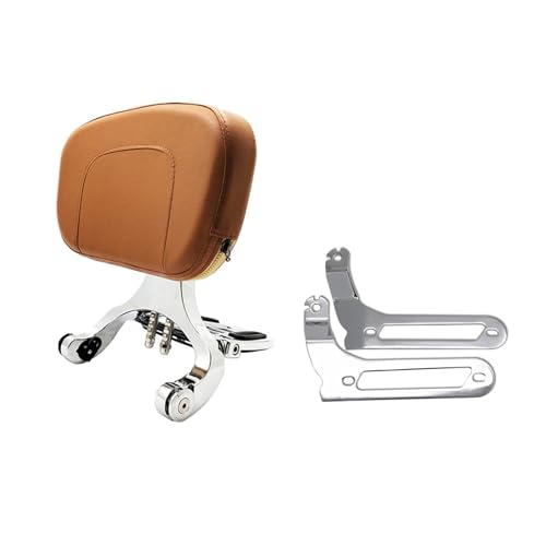 Asiento para motocicleta con respaldo para Harley Dyna Softail Sportster Touring Road King