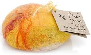 Lemon Zest (formerly Calendula Citrus) Felted Soap 1 bar by Fiat Luxe