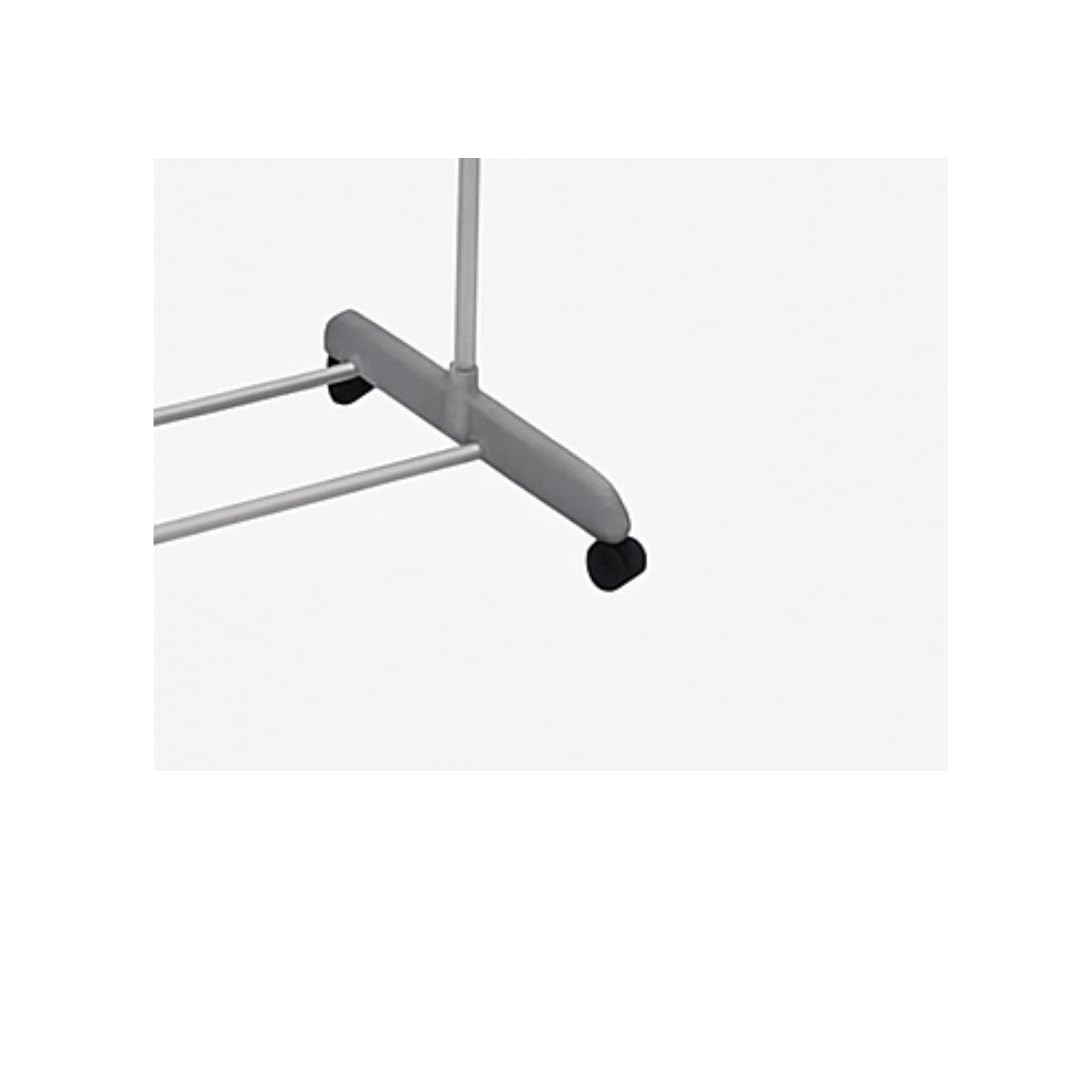 BERARDI Stendibiancheria Verticale Pieghevole, 3 Ripiani, Bianco, con 4 Ruote, 142x55x172cm, Capacità 30kg
