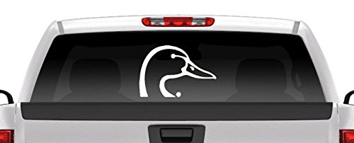 Ducks Unlimited - White 15 Inch Back Window Truck Decal - Official Licensed Logo Graphic