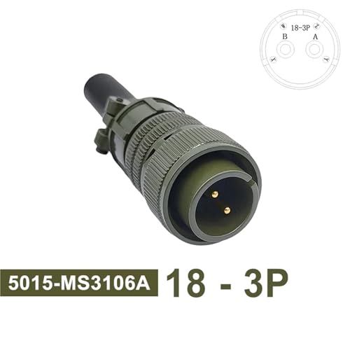Connecteur MS3106 fiche robuste 18S-3 compatible châssis MS3102