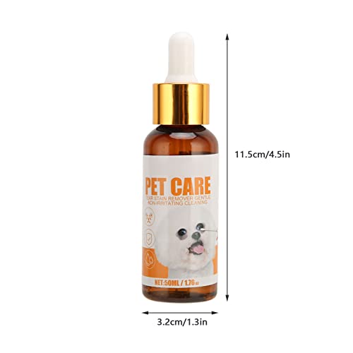 Removedor de manchas de lágrima de animais de estimação, solução hidratante universal de removedor d