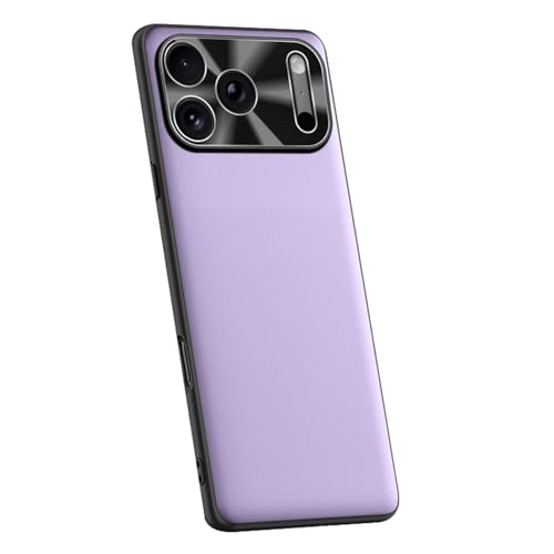 Étui en cuir végétalien liquide pour iPhone Air de couleur violette chic