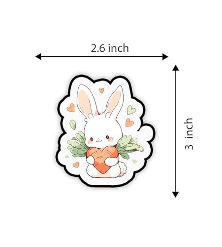 Image of Gift Me Bazar Wooden Rabbit Cartoon Fridge Magnet for Decoration | Fridge Magnets for Refrigerator & Almirah Decor | Home, Kitchen and Office Decoration Multicolor (Design 6)