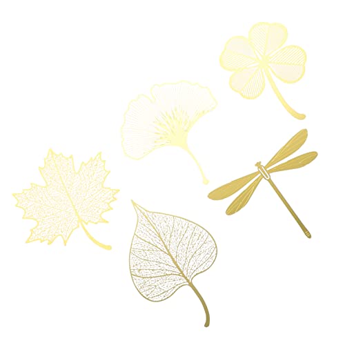 Marqueur livre page marquer feuille décor | Accessoire lecture rétro laiton pour salon de thé