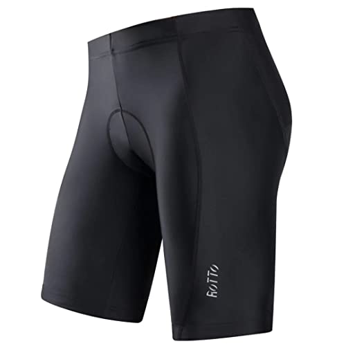 ROTTO Pantaloncini Ciclismo Uomo Pantaloncini Bici con Imbottiti Gel Confortevole