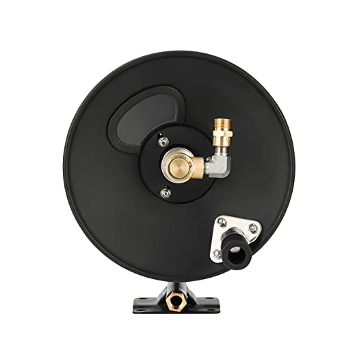 Tulevai Pressure Washer Hose Reel 4000 Psi 50' X 3/8" Capacity Power Washer Hose Reel Liquid Use #TOP4