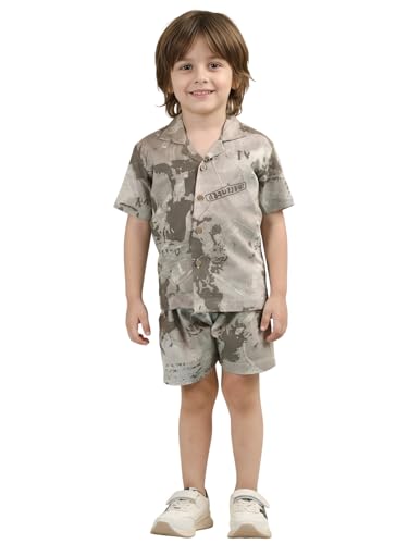 Image of POLKA TOTS Premium Cotton Co-Ord Clothing Set For Boys | Ultra-soft Half Sleeve Shirt & Shorts Combo for Kids Boys | Comfortable Casual - Beach Outfit for Baby Boys & Toddler | Kids Clothes for Boys