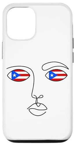 iPhone 13 Funny Drawing Puerto RIco Flag Eyes Face Boricua Art Cool Case