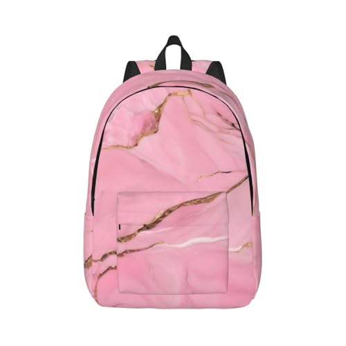 Sac à dos randonnée rose marbré ergonomique et étanche pour outdoor