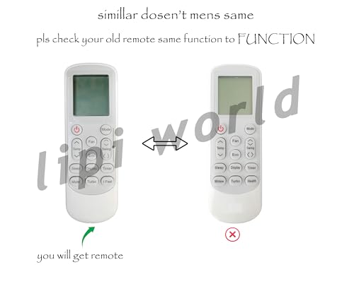 Image of LipiWorld 191A I Feel AC Remote Control (Old Exactly Same Will Only Work) Compatible for Onida AC Remote