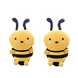 zxmbeddings 2Pcs Bee Stuffed Animal,Soft Baby Bumble Bee Plush Toy Decor for Party,7.9'