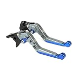 Levier Frein pour TMAX 530 DX TMAX530 SX 2012-2019 pour TMAX 560 2020-2021 Moto CNC Leviers d'embrayage Frein Extensibles Pliables Réglables Poignée d'embrayage(9)