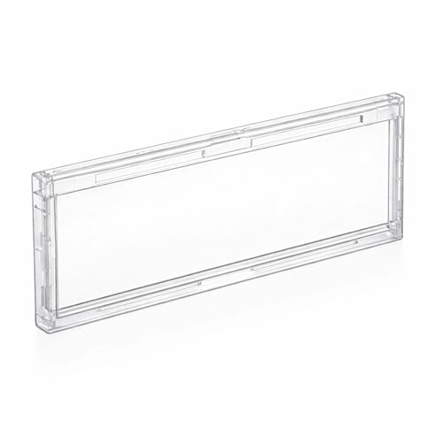 Wiltec Plaque Couverture Porte-nom – 64 x 27 mm – pour Découpe 69,3 x 24,7 mm – Boîte aux Lettres, Boîte Postale