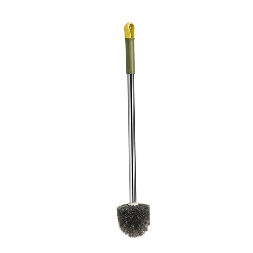 Zyyanshop Green Toilet Brush Long Handle Toilet Brush Household Bathroom Cleaning Wall Mounted(Green)