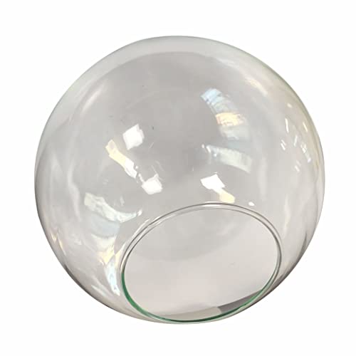 Image of BOKT Clear Glass Globe Lamp Shade Bubble Glass Lampshade Cover Transparent Glass Ball Sphere Replacement for Light Fixtures 5.9 inch Diameter (Clear)