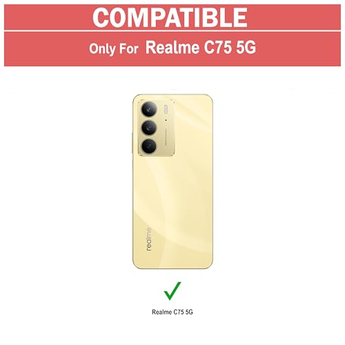 Image of Zapcase Back Case Cover for Realme C75 5G| Compatible for Realme C75 5GBack Case Cover | Clear Case with Camera Protection | (TPU + PC | Matte Black)
