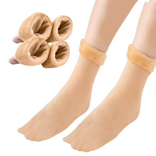 cool indians Pack Of 2 Winter Women Velvet Socks For Women Ladies | Polar Fleece Velvet Knitted Lining Cozy Ankle Length shoe | Thumb Socks | Warm Thick & Elastic Socks-picture-12