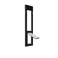 Endura Flap Cat Door for Horizontal Sliding Windows | Weather-Resistant Aluminum Frame with Dual-Layer Insulated Flap | Ideal for Cats & Small Pets | Black, 46" - 49" Window Height