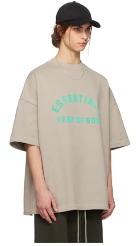 Essentials Fear of GOD T-Shirt (SS24) (US, Alpha, Large, Regular, Regular, Grey)
