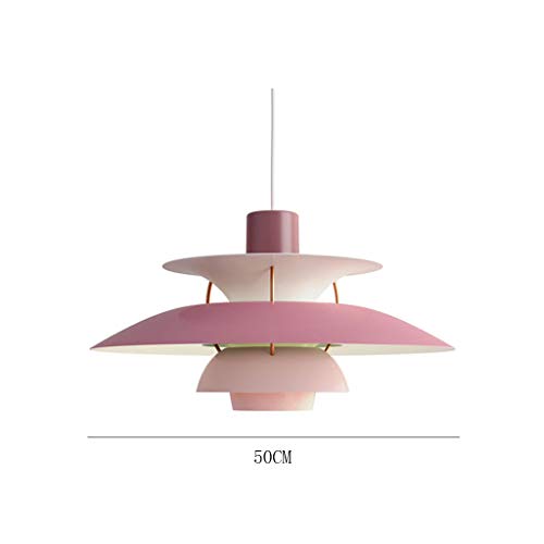 Preisvergleich Produktbild SioHopio Moderne Pendelleuchte Nordic PH5 Pendelleuchten Einfache E27 Führte Kronleuchter Dänische Designer Wohnzimmer-Hängende Deckenleuchten Schlafzimmer Restaurant Gradient Beleuchtung,A,50CM