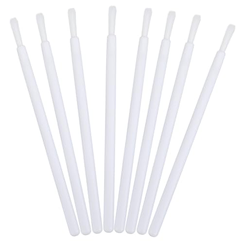 BELLIFFY 100個 使い捨てリップブラシ リップグロスワンド 格納式メイクアップ メイク落としバーム 光沢 ブラシリップグロス 化粧用ブラシ リップワンド 口紅 白い プラスチック