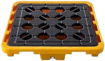 Industrial Spill Containment Pallet Modular Spill Containment Pallet with Drain, Leakproof Platform for Industrial Safety and Chemical Storage,