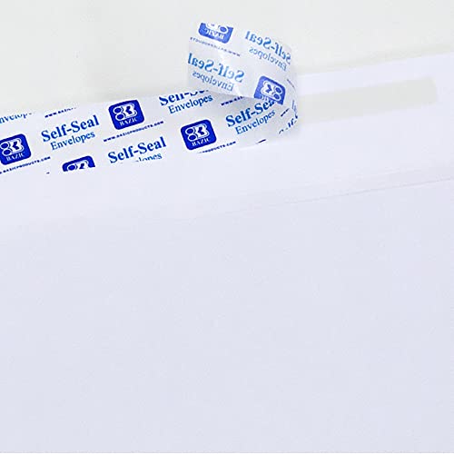 BAZIC Products Self Seal White Envelope 3 5/8" x 6 1/2" #6, No Window Mailing Envelopes, Peel & Seal Mailer for Business Invoice Check (100/Pack), 1-Pack