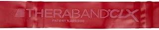 THERABAND CLX Latex-Free Resistance Band, Pilates, Home Gym, HIIT, Physical Therapy, Rehab & Fitness Equipment, 2.5 Metre, Red, Medium