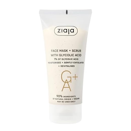 Ziaja Mascarilla y exfoliante facial con ácido glicólico
