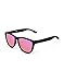 HAWKERS Gafas de Sol, Negro/Fucsia, One Size Unisex Adulto
